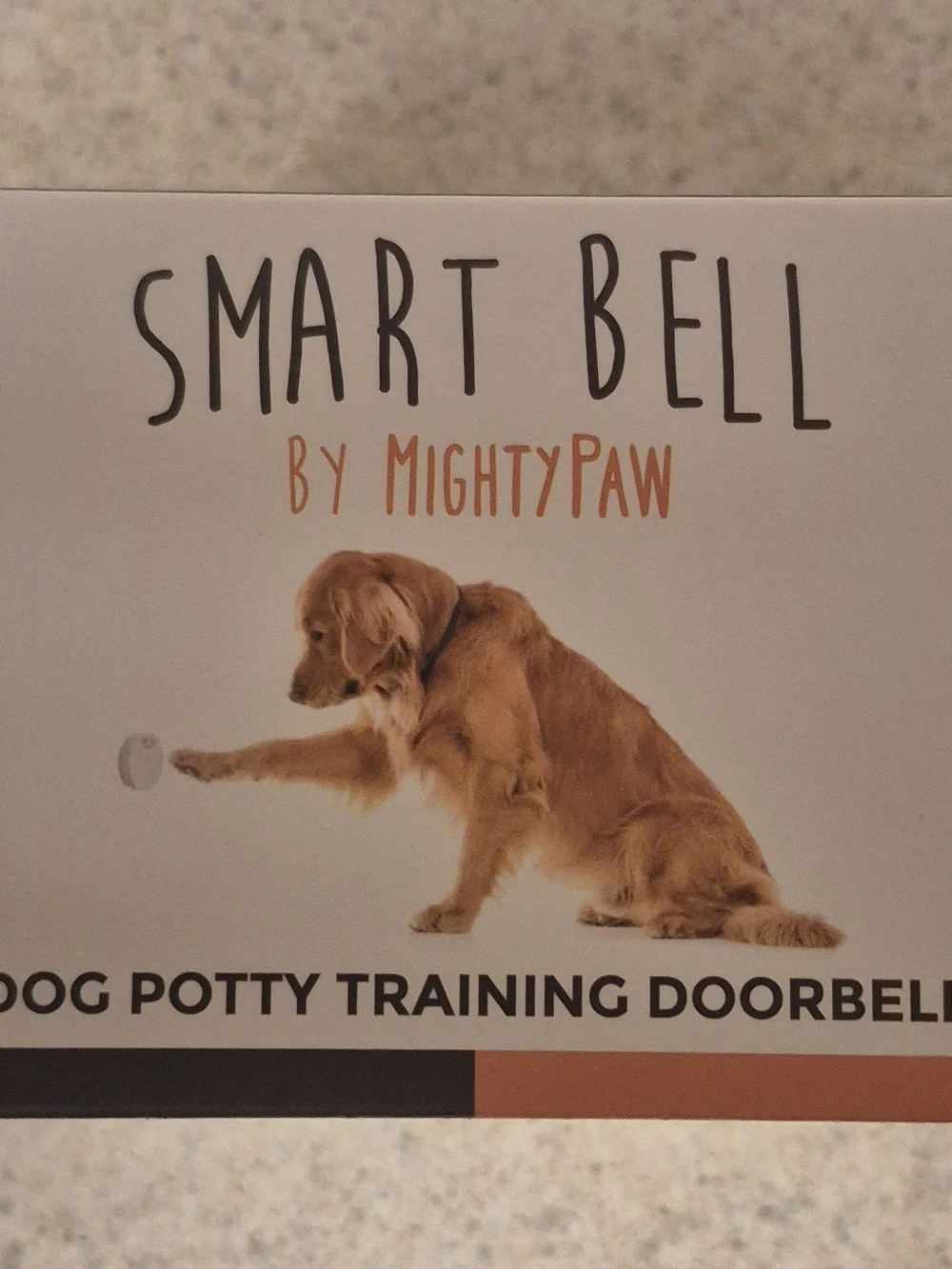 SMART BELL 2.0  by Mighty Paw Dog Potty Training Self-Powered Wireless Doorbell.
